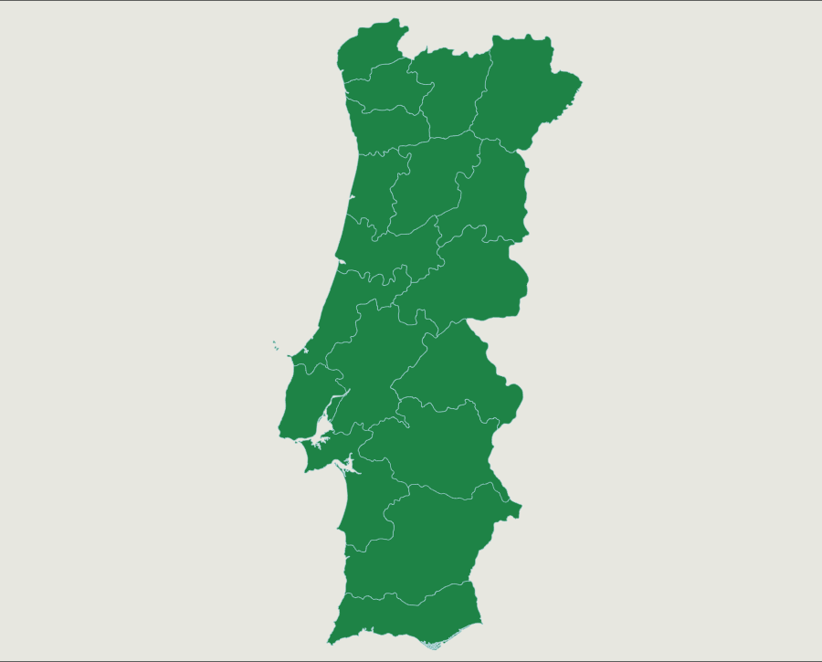 Map Quiz: Distritos de Portugal (geografía - estudo do meio)