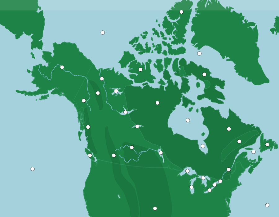 canada physical map for kids