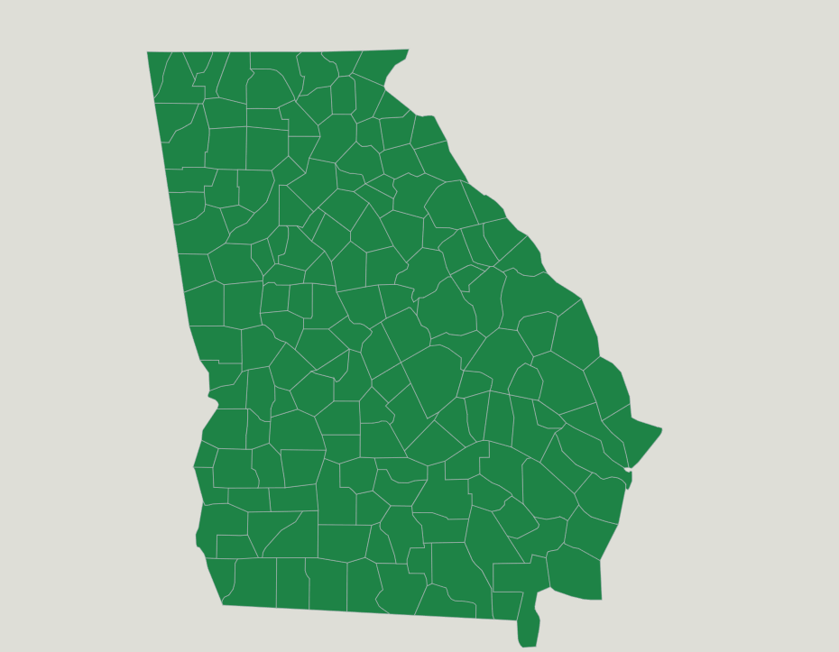 Georgia County Map