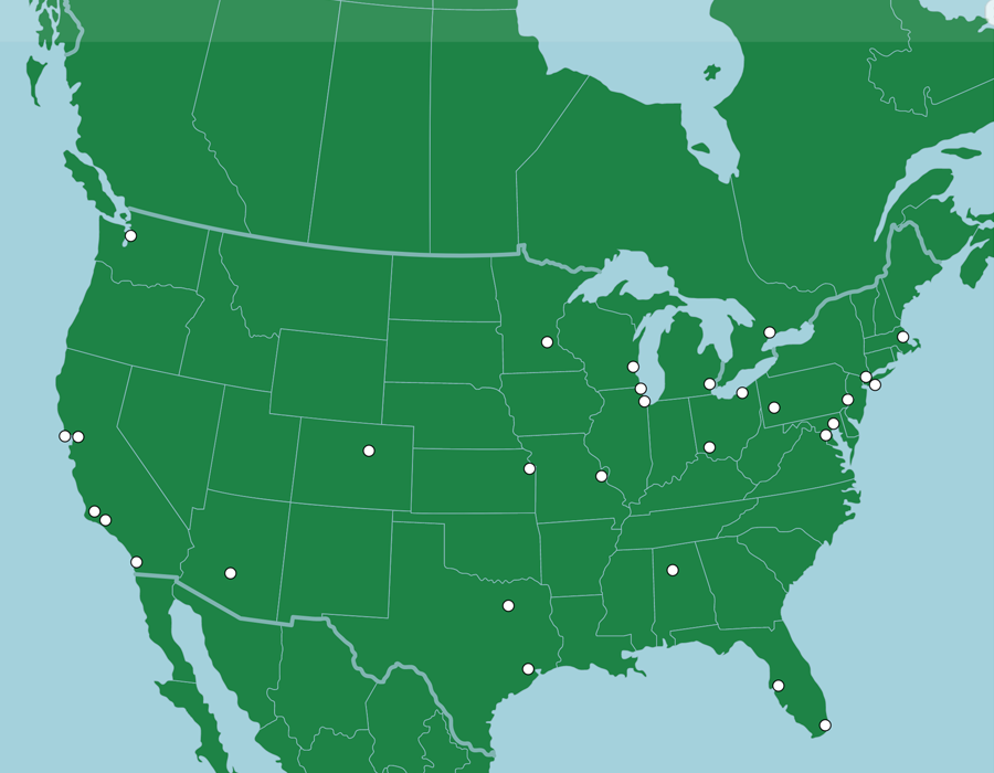 Map Major League Baseball Teams & State Capitals