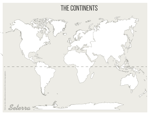 world map black and white continents and oceans