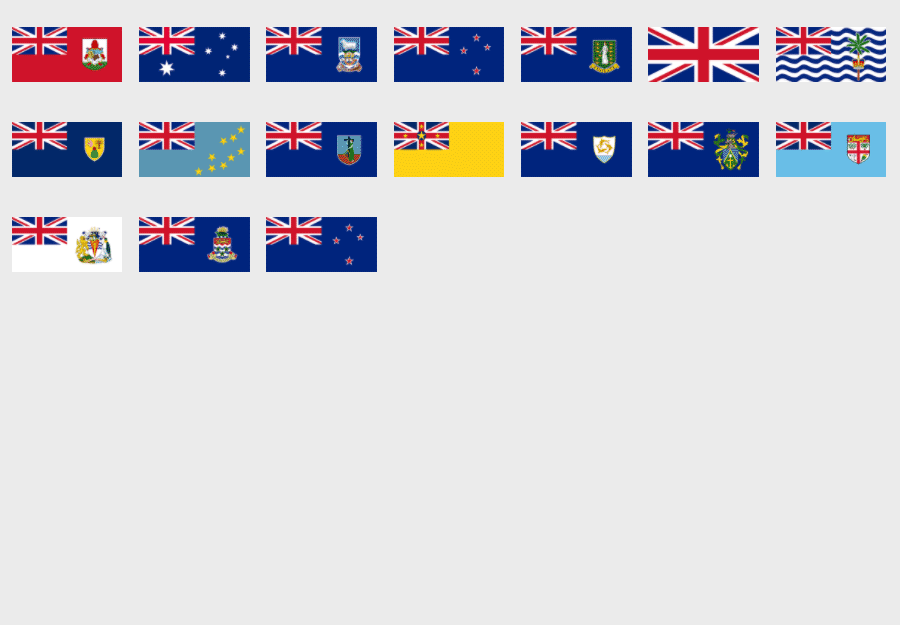 every flag with union jack