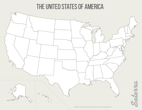 The U.S.: 50 States Printables - Seterra